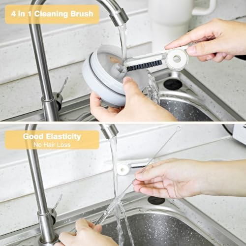 YINCL Straw Cleaner Brush Set for Tumblers