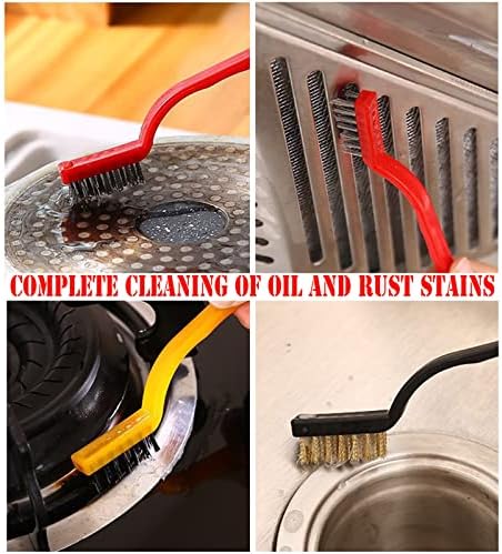 5Pcs Kitchen Cleaning Brush Set with Scraper Tools