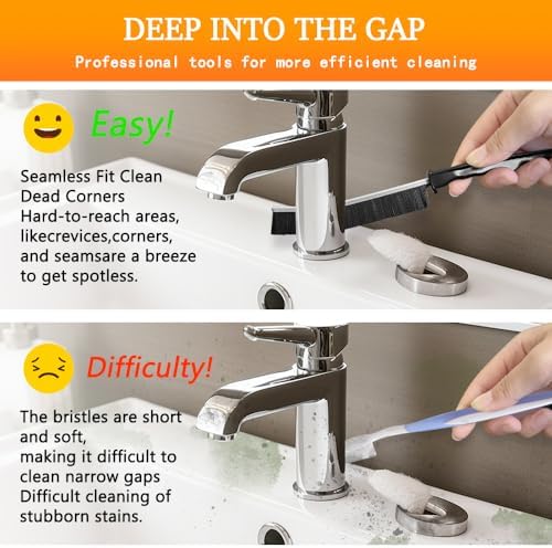 4PCS Crevice Cleaning Brush Set Multifunctional Gap Cleaner for Bathroom Kitchen Window Groove