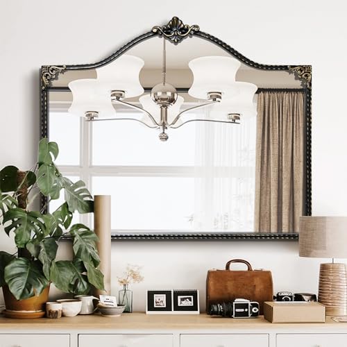 HEBOIX Black Vanity Mirror 47 x 20 Wall Decor