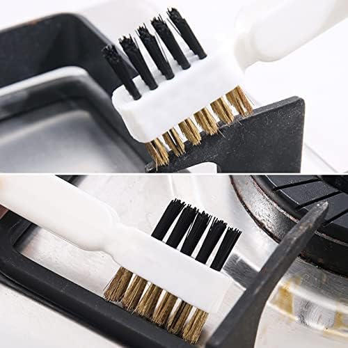 Zeckzoin Deep Gas Stove Cleaning Brush 4-in-1 with Scraper and Rotatable Nail