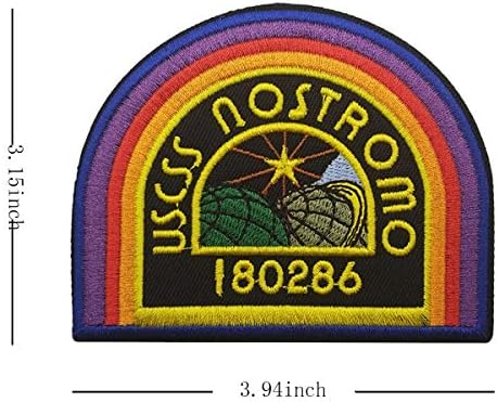 USCSS Nostromo Crew Cap Shoulder Costume Prop Patch 394 x 315 Inches