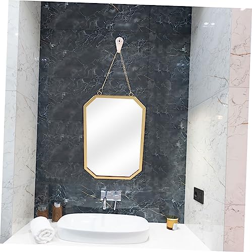 LABRIMP Wall Hanging Iron Mirror for Bedroom Bathroom