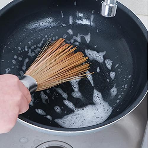 Hanging Bamboo Kitchen Brush with Wood Handle
