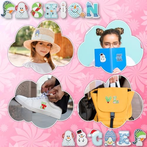 26 pcs Winter Iron-on Letters for DIY Clothing Accessories