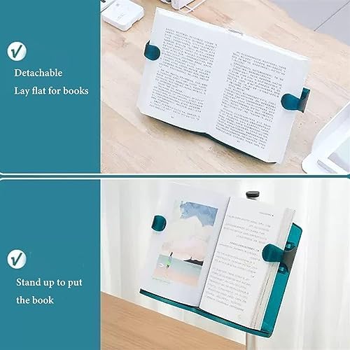 JACCOS Adjustable Book Stand for Reading and Tablet Support - Green