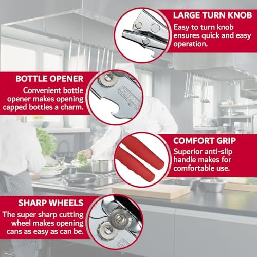 Chef Master Heavy-Duty Manual Can Opener - 90226