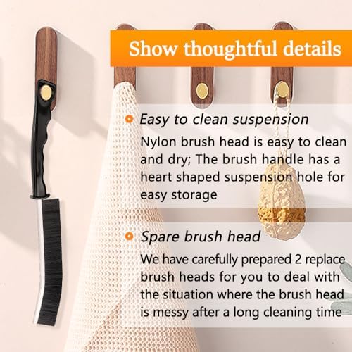 4PCS Crevice Cleaning Brush Set Multifunctional Gap Cleaner for Bathroom Kitchen Window Groove