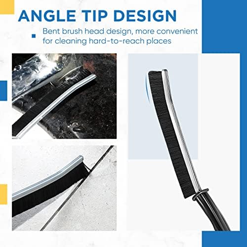 Raiten 3-Piece Hard Bristle Crevice Cleaning Brush Set