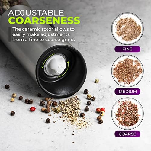 Kitchen-GO Rechargeable Salt Pepper Grinder Set