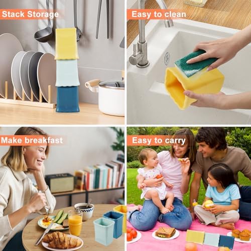 FALESOUL 3Pcs Cup Slicer with Gap Cleaning Brushes
