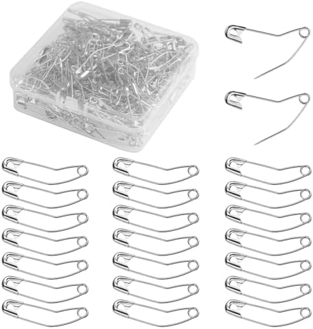 100 Pack Curved Safety Pins for Quilting 1