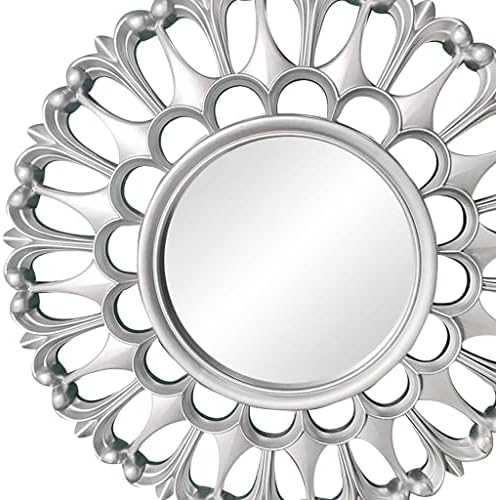 Elegant Circular Wall Mirror - 10x10 Inches Vintage Design