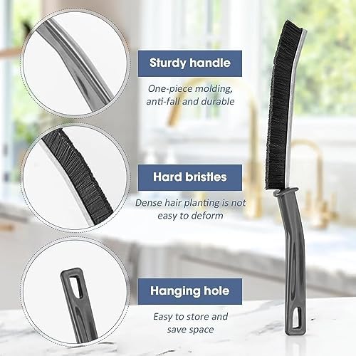 4-Piece Gap Cleaning Brush for Bathrooms Kitchen Windows