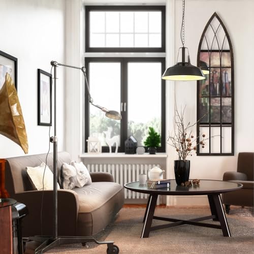 Eastwell Large Arched Window Mirror Farmhouse Decor
