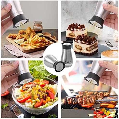 Lusanville 2 Pack Salt Pepper Shakers Set 1