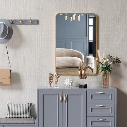AiStarlink Wall Mount Mirror 24x36 Aluminum Farmhouse Style