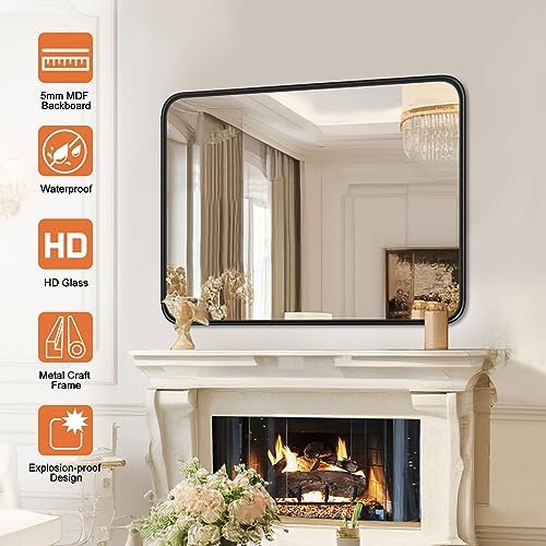 NEWBULIG 30x40 Wall Mounted Matte Mirror