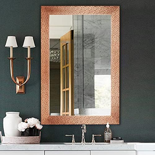 H-A 40x24 Inch Copper Bathroom Mirror