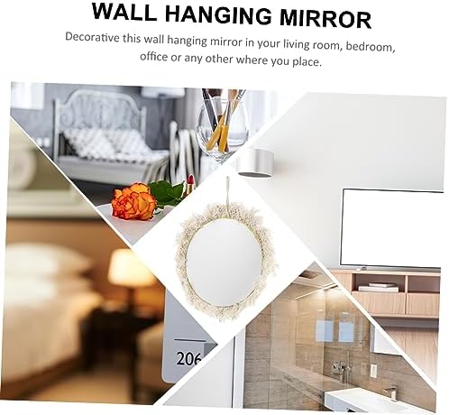 Zerodeko Round Wall Hanging Mirror Tapestry Decor 1
