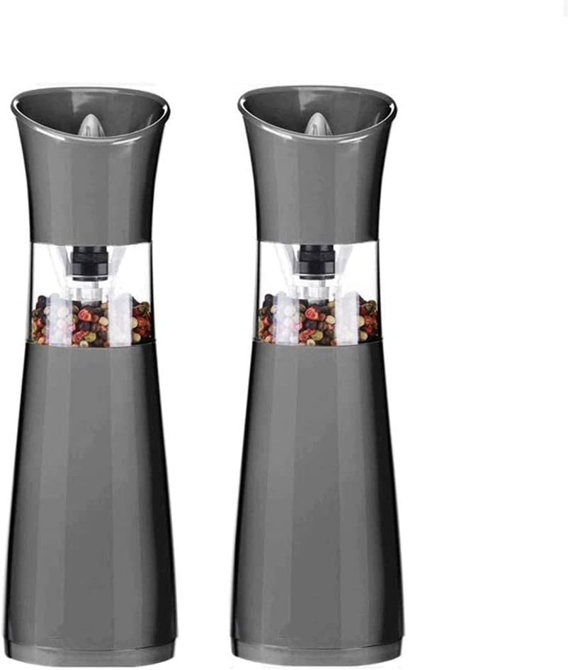 Premium Salt and Pepper Grinder Set - 2 pcs Stainless Steel with Ceramic Rotor