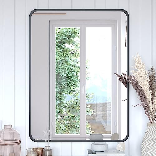 Flash Furniture Jada Wall Mirror 40x30 Matte Black