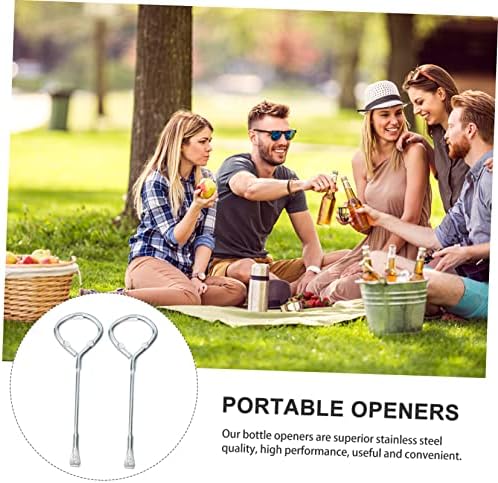 Artibetter Adjustable Can Opener Set with 2pcs Silver Handles