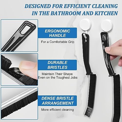 4-Piece Gap Cleaning Brush for Bathrooms Kitchen Windows
