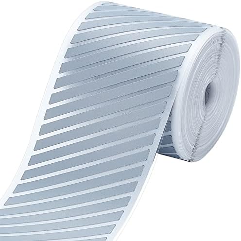 GORGECRAFT 2 x 33ft Silver Reflective Stripe Tape for Iron-on Transfers