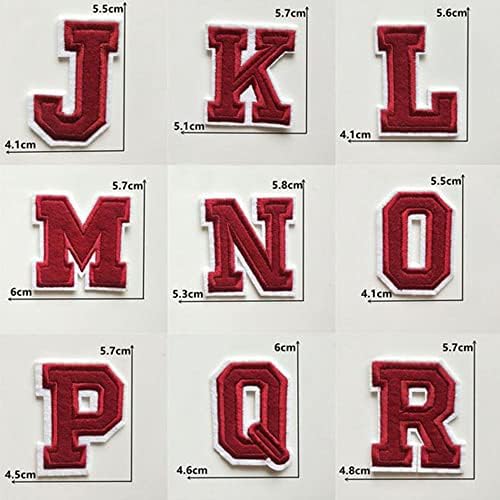 WEISHA Retro Alphabet Embroidery Patches 1PC