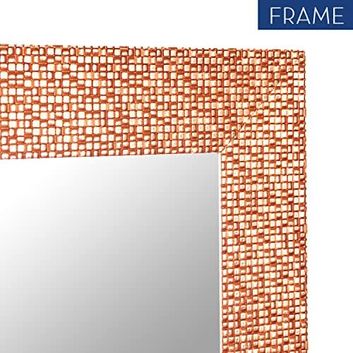 H-A 40x24 Inch Copper Bathroom Mirror