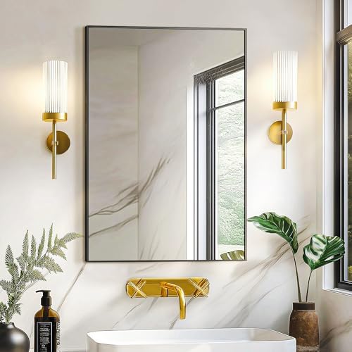 TRAHOME 20x30 Metal Frame Bathroom Wall Mirror