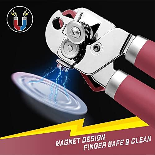 PrinChef Red Manual Can Opener with Magnet