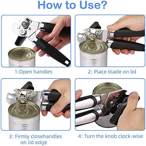 FRKPIPI Heavy Duty Stainless Steel Can Opener Kit 1