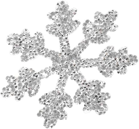 TEHAUX Snowflake Glitter Iron-on Patch Trim