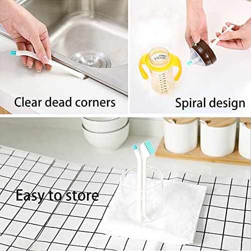 Booge 6 Pcs Small Cleaning Brushes for Crevice and Narrow Spaces