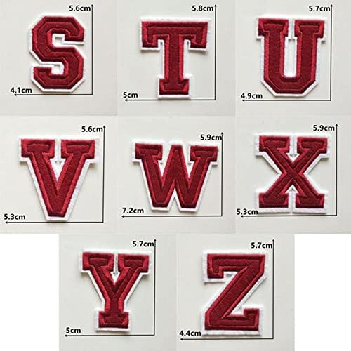 WEISHA Retro Alphabet Embroidery Patches 1PC