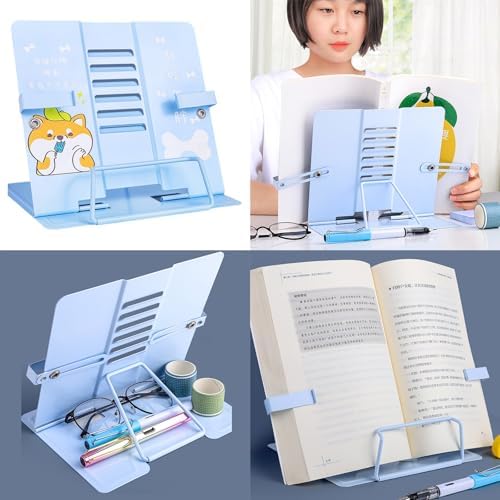 Folding Adjustable Bookstand for Reading and Cooking