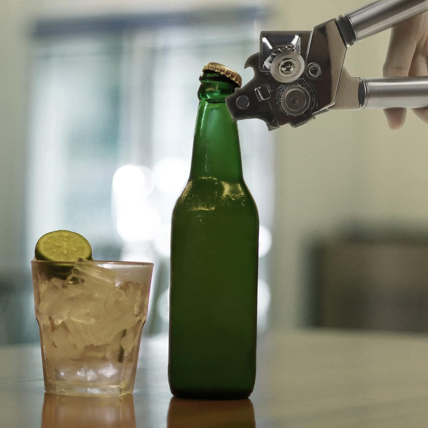 BYVOV 9-Inch Manual Can Opener with Smooth Edge and Heavy Duty Handle 1