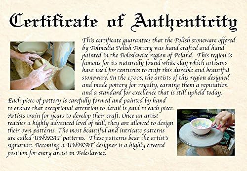 Polish Pottery 953-inch Book Stand with Certificate of Authenticity
