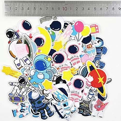 35 Pcs Embroidered Astronaut Patches for DIY Clothes