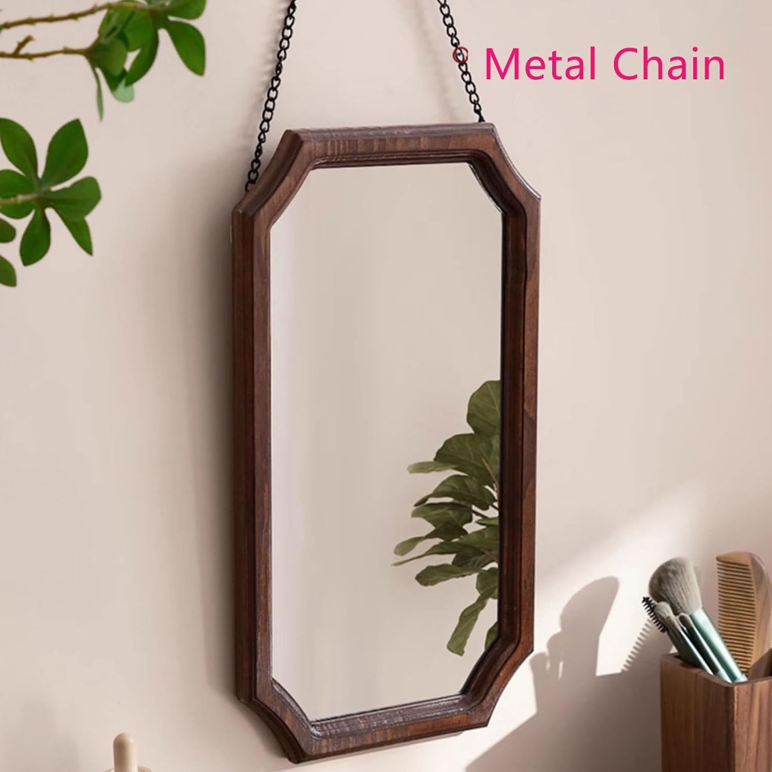 Vintage Rectangular Bathroom Mirror 345x19CM Wall Mounted Vanity Mirror