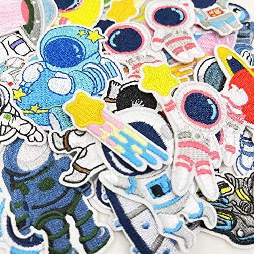 35 Pcs Embroidered Astronaut Patches for DIY Clothes