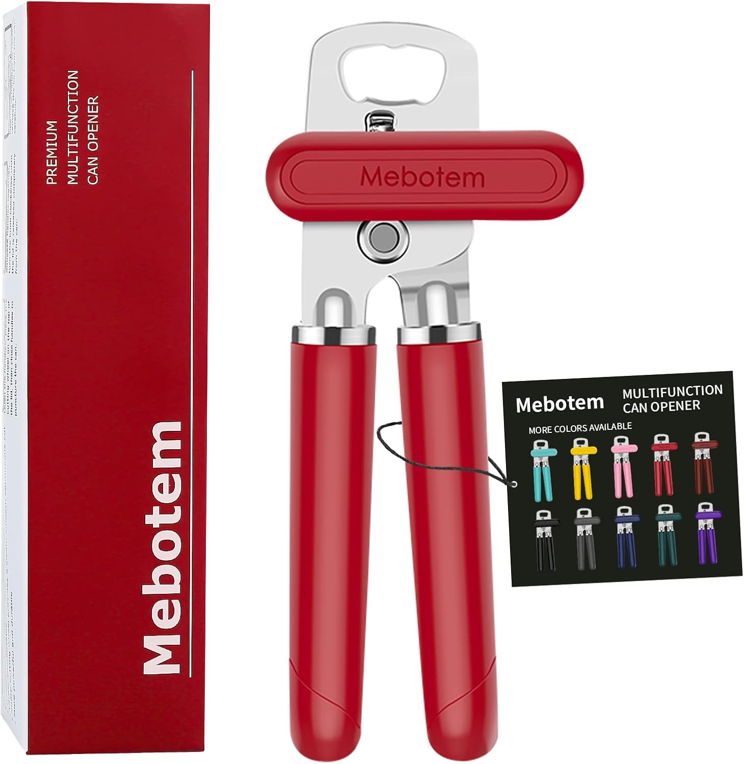 Mebotem 10 Colors Manual Can Opener with Bottle Opener 1