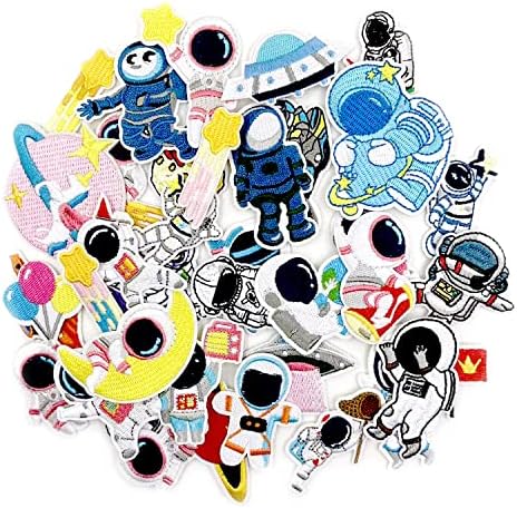 35 Pcs Embroidered Astronaut Patches for DIY Clothes
