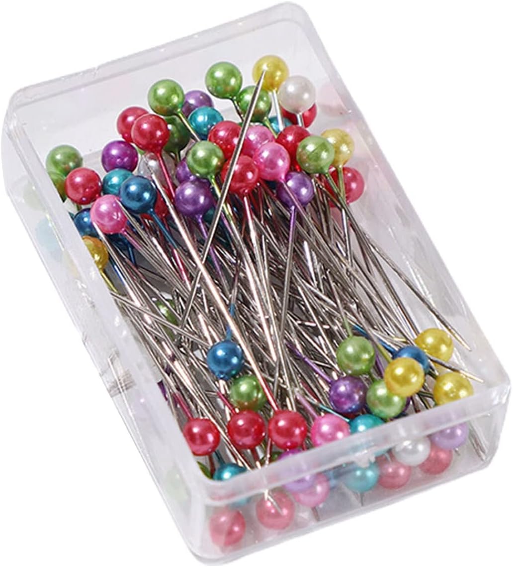 leasote Multicolor Straight Pins 100PcsBox DIY Sewing Accessories