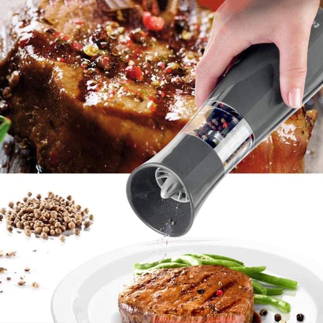 Premium Salt and Pepper Grinder Set - 2 pcs Stainless Steel with Ceramic Rotor