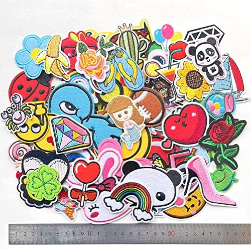 70 Pcs Embroidered Patches for Sewing DIY