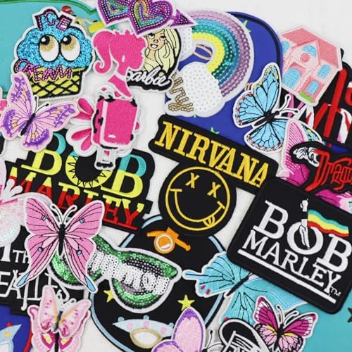 24 Pcs Embroidered Butterfly Patches for DIY Crafts and Clothes