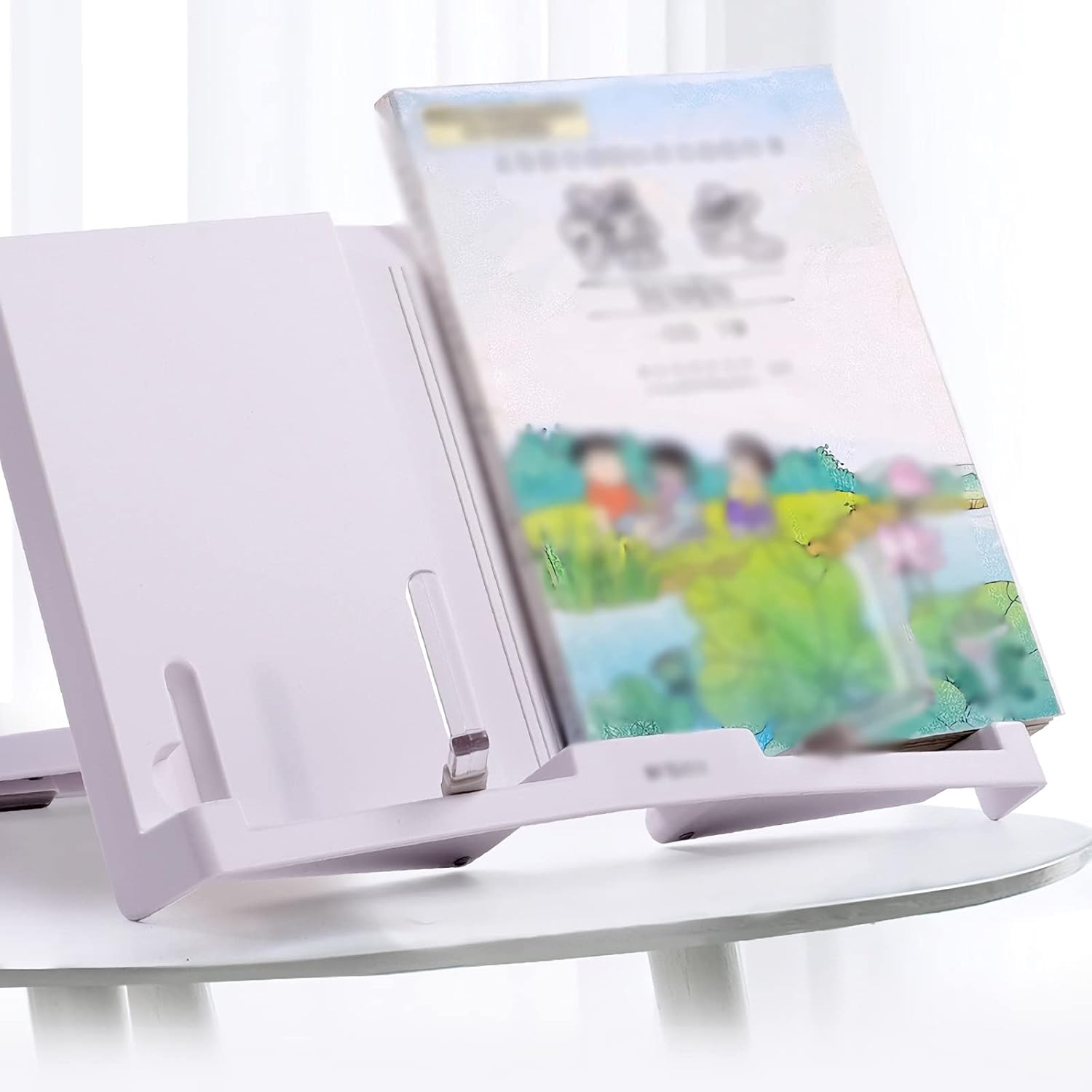 Adjustable Book Stand for Reading and Cooking Blue 11x10 inch Portable Foldable